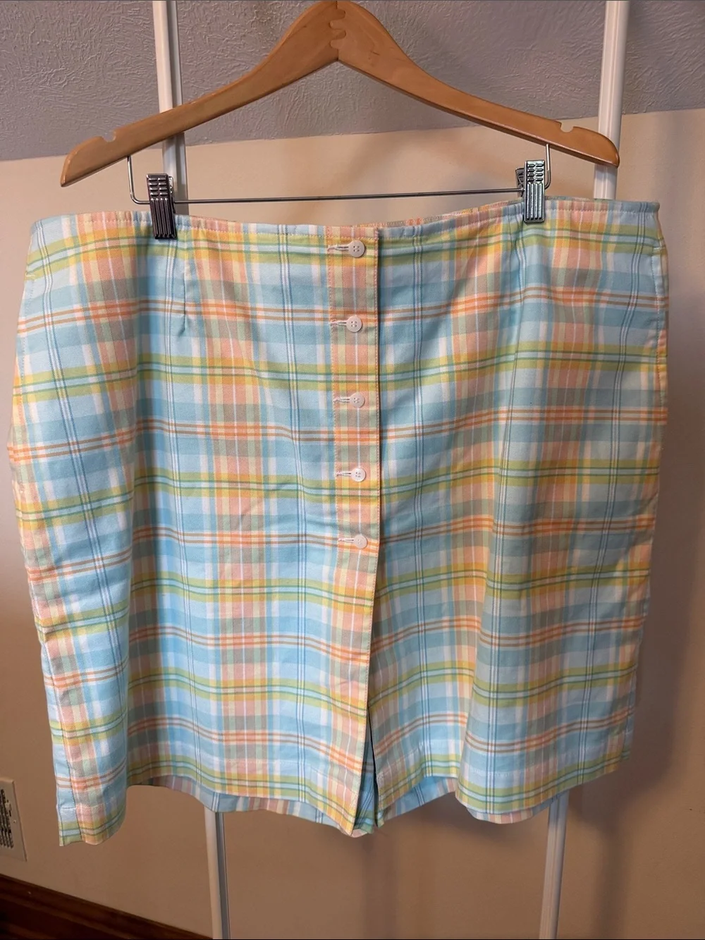 Liz Golf plaid golf shorts skort size 20w